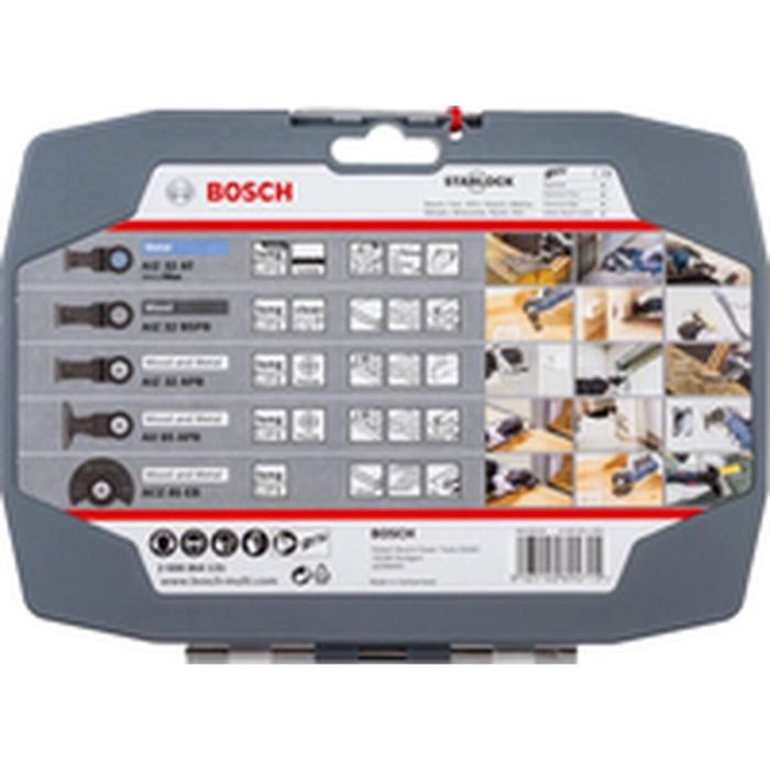 Bosch Professional 2608664131 Juego de Hojas Oscilantes STARLOCK, Ideal para Cortar 9