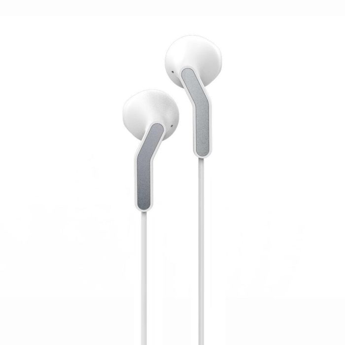 Muvit Auriculares E56 Blanco, Estéreo Ergonómicos con Micrófono y Conector Jack 3.5mm, Plástico Reciclado Certificado, Packaging Sostenible FSC 7 Muvit Auriculares E56 Blanco, Estéreo Ergonómicos con Micrófono y Conector Jack 3.5mm, Plástico Reciclado Certificado, Packaging Sostenible FSC 7