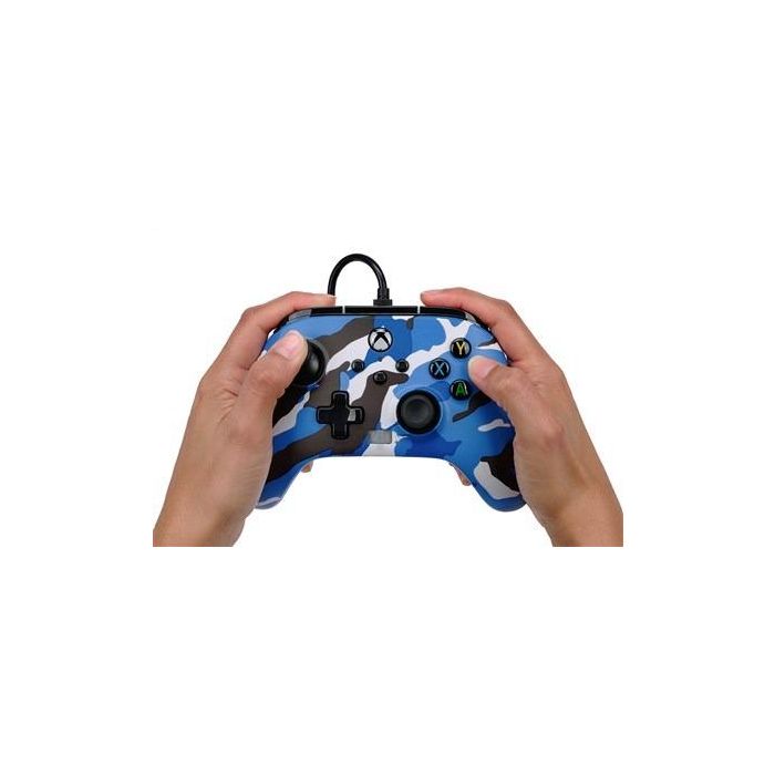 Enhanced Mando Con Cable Xbox Camuflaje Azul POWER A 1525941-01 9