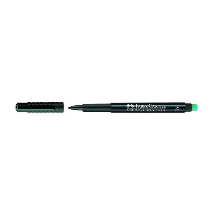 Rotulador permanente Faber-Castell Multimark 1525 M Negro (10 Unidades)