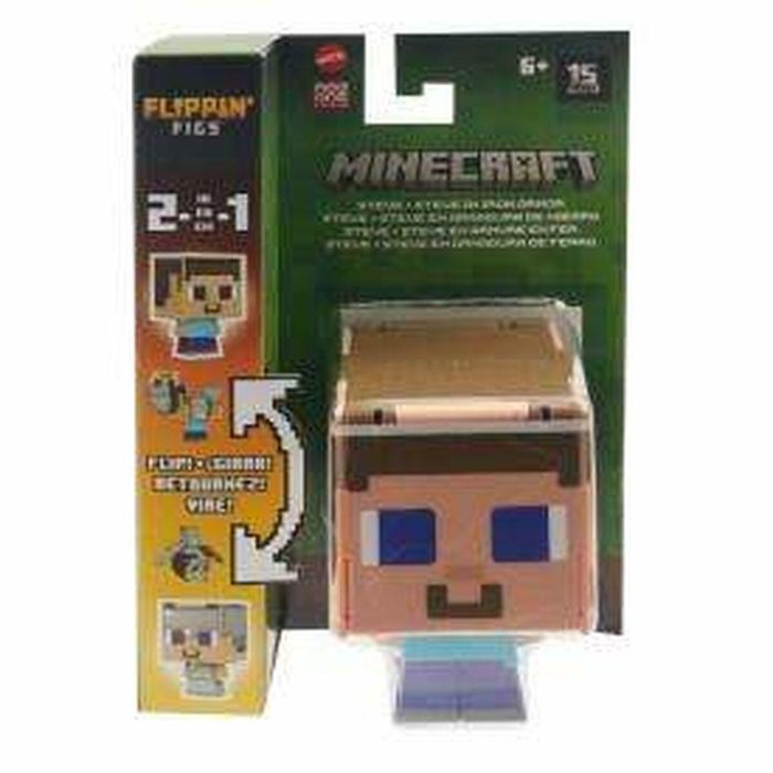 Figura intercambiable 2 en 1 minecraft 9,5 cm - modelos surtidos 1 Figura intercambiable 2 en 1 minecraft 9,5 cm - modelos surtidos 1