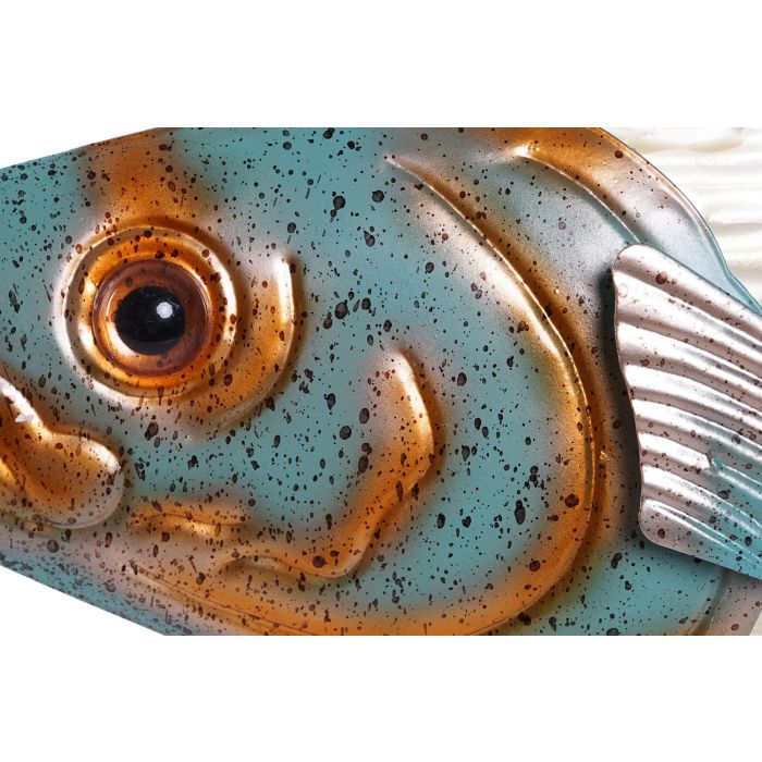 Decoracion Pared Mediterraneo DKD Home Decor Azul Dorado 4.5 x 25.5 x 70 cm (2 Unidades) 2 Decoracion Pared Mediterraneo DKD Home Decor Azul Dorado 4.5 x 25.5 x 70 cm (2 Unidades) 2