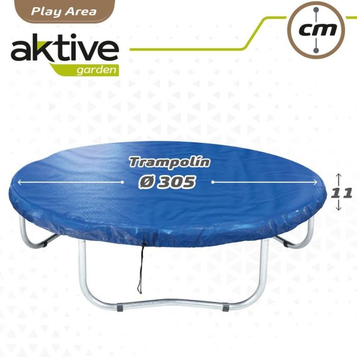 Lona de Protección Aktive Cama Elástica Azul Ø 305 cm (6 Unidades) 1