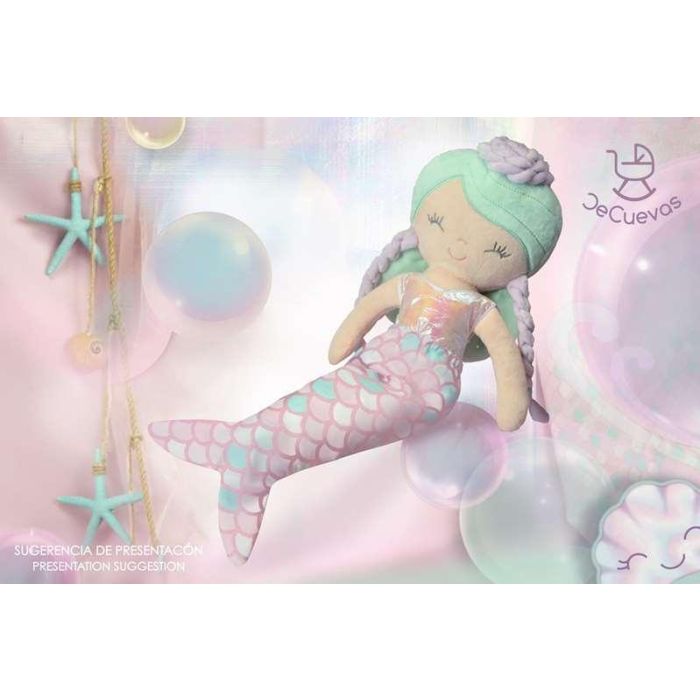 Muñeca ocean fantasy con cuerpo blando. estuche convertible en cuna 36cm 12