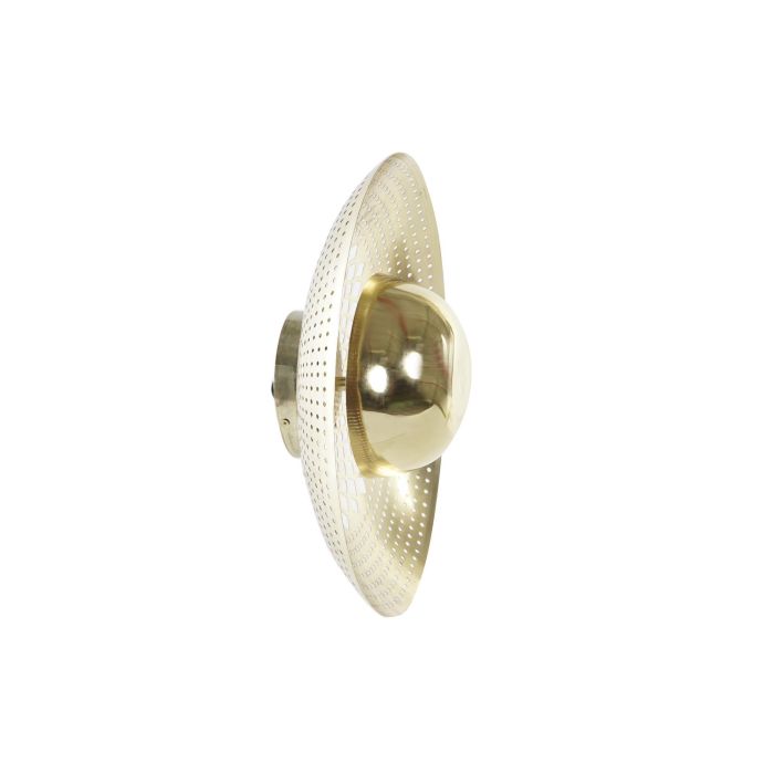 DKD Home Decor Lámpara de Pared Aplique Estilo Indio LED 40W 220V de Metal Dorado 40x40x15 cm 2 DKD Home Decor Lámpara de Pared Aplique Estilo Indio LED 40W 220V de Metal Dorado 40x40x15 cm 2