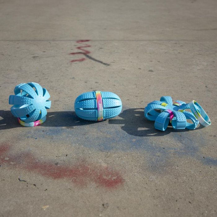 Bizak Juego The Band It Ball 3 en 1, Pelota, Balón de Rugby o Frisbee 4