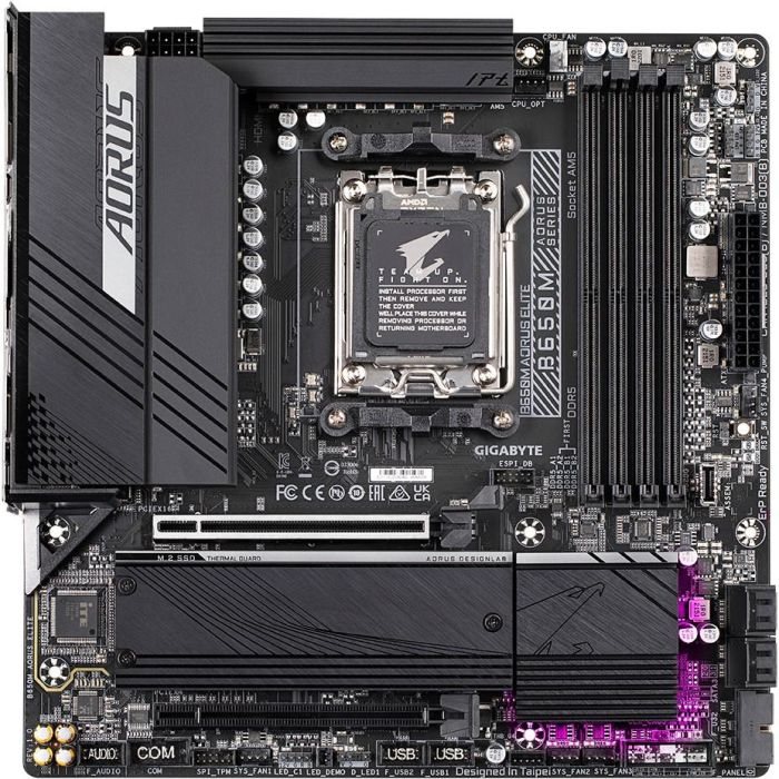 GIGABYTE GA-B650M-AORUS Elite Placa Base AMD Ryzen 7000/8000/9000 AM5 DDR5 8000MHz PCIe 5.0 M.2 1