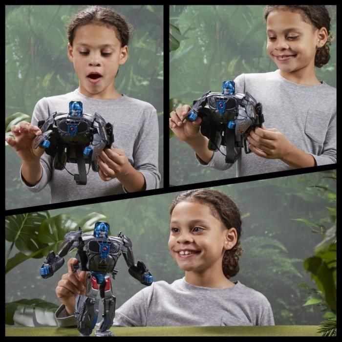 Optimus Primal 2 en 1 Máscara convertible con modo de figurita de 22.5 cm, de 6 años, Transformers: Rise of the Beasts 3