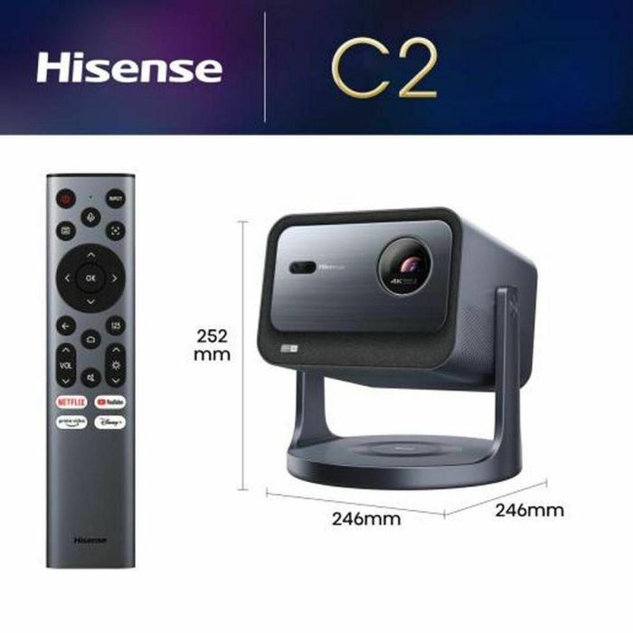 Hisense C2 videoproyector 2000 lúmenes ANSI UHD 4K (3840x2160) Gris 20 Hisense C2 videoproyector 2000 lúmenes ANSI UHD 4K (3840x2160) Gris 20