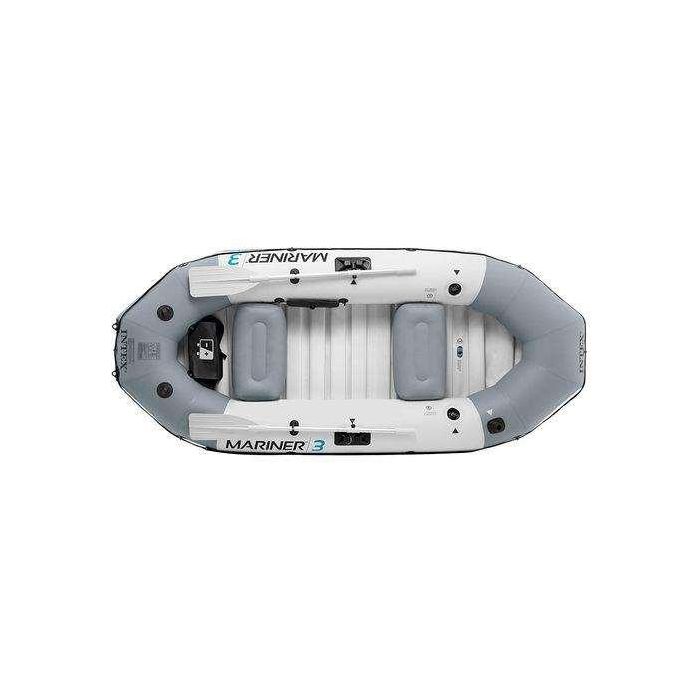 Intex Barco Mariner 3 Personas con 2 Remos de Aluminio y Bomba - 297x127x46cm 4