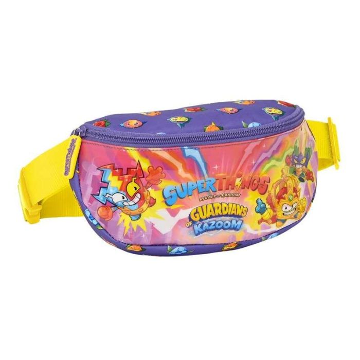 Riñonera SuperThings Guardians of Kazoom Amarillo Morado 23 x 14 x 9 cm 3 Riñonera SuperThings Guardians of Kazoom Amarillo Morado 23 x 14 x 9 cm 3