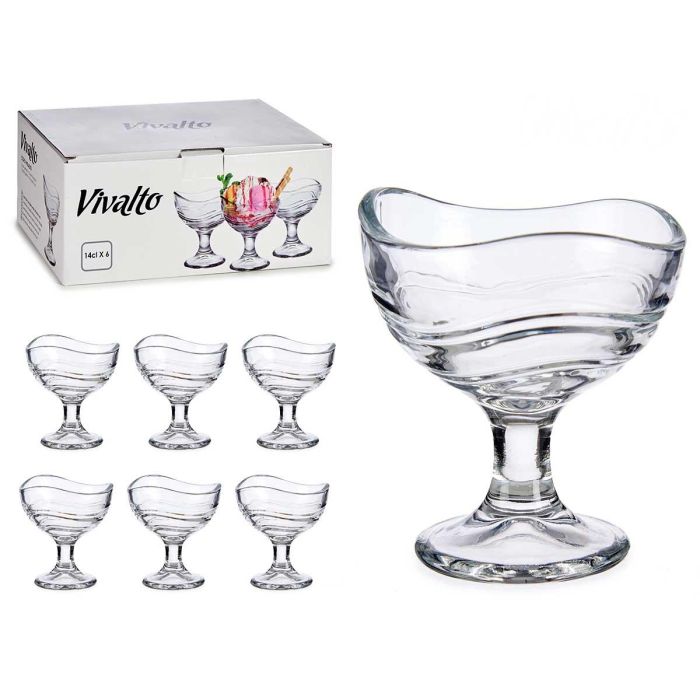 Copa Helado Forma Ondulada 135Ml Vivalto 9X10CM (48 Unidades) Copa Helado Forma Ondulada 135Ml Vivalto 9X10CM (48 Unidades)