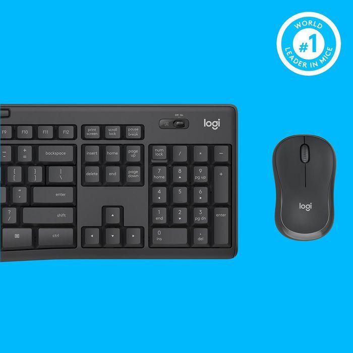 Logitech MK295 Combo Teclado y Ratón Inalámbrico Silencioso SilentTouch, Diseño Antiderrames, Disposición Inglesa 7