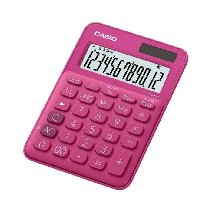 Calculadora Casio MS-20UC Fucsia 2,3 x 10,5 x 14,95 cm (10 Unidades) 1 Calculadora Casio MS-20UC Fucsia 2,3 x 10,5 x 14,95 cm (10 Unidades) 1