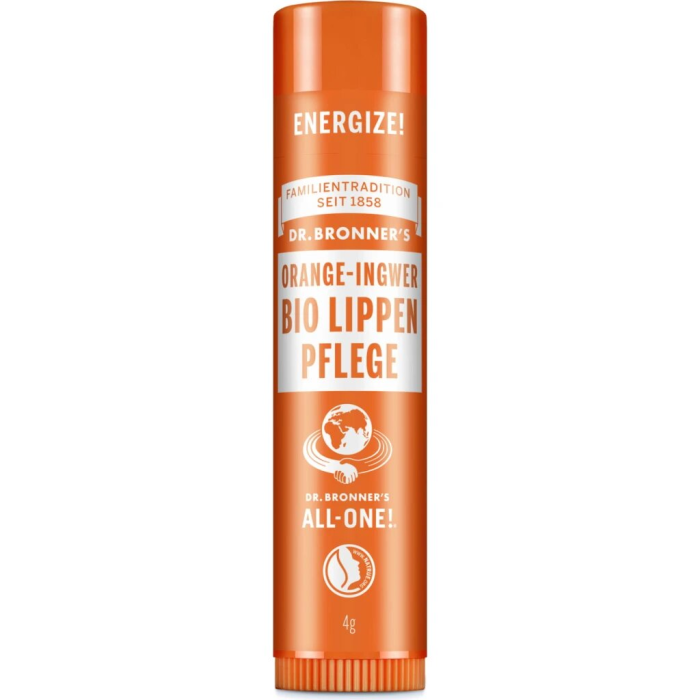 Dr Bronner'S Lapices Labiales En Hangpack Naranja-Jenjibre 4 gr Dr Bronner'S Lapices Labiales En Hangpack Naranja-Jenjibre 4 gr