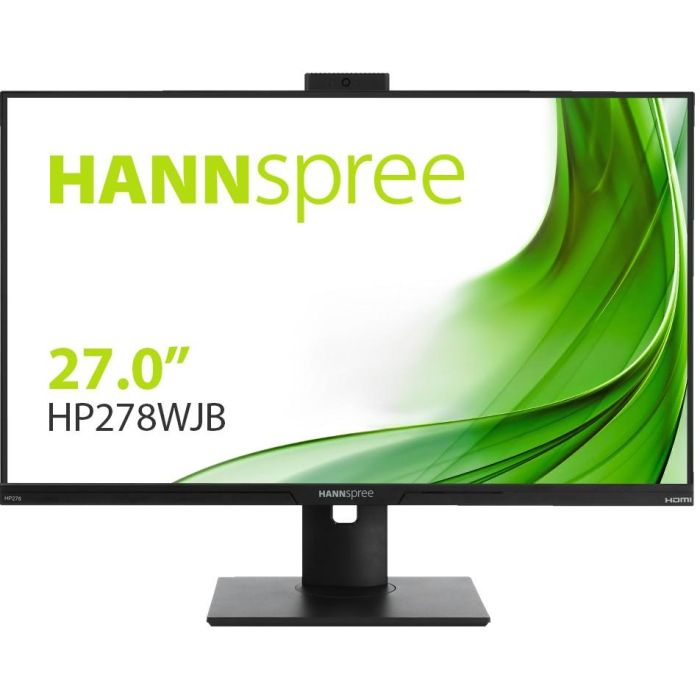 Hannspree HP278WJB Monitor 27" Full HD AHVA (IPS) 1920x1080 LED 5ms, HDMI, DisplayPort, USB, Ajuste de Altura, Negro