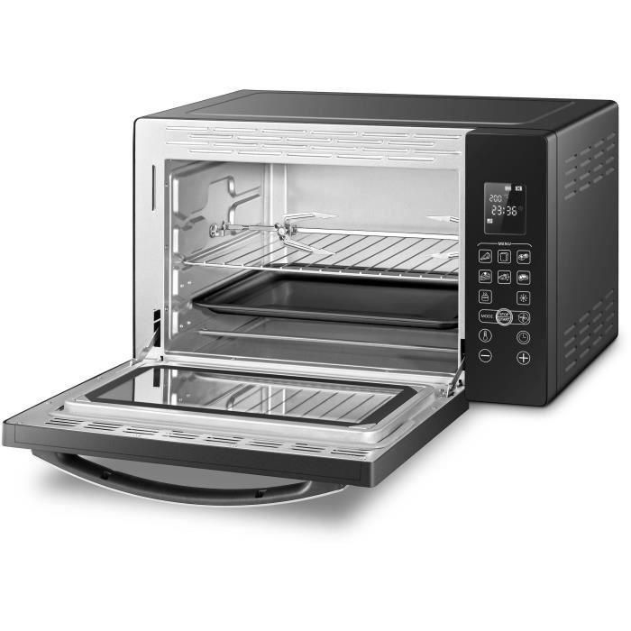 CONTINENTAL EDISON CEMF38DIG - Mini horno eléctrico 38L negro - 1600W - Asador, Circulación natural 1 CONTINENTAL EDISON CEMF38DIG - Mini horno eléctrico 38L negro - 1600W - Asador, Circulación natural 1