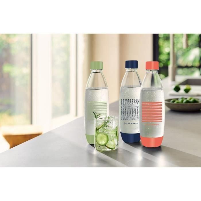 Botellas SODASTREAM - Fuse Edición Limitada - Pack de 3 botellas de 1 L - Sin PFAS 2 Botellas SODASTREAM - Fuse Edición Limitada - Pack de 3 botellas de 1 L - Sin PFAS 2