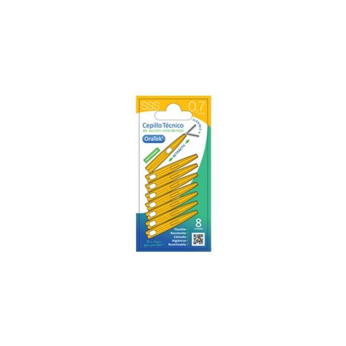 Cepillo Interdental Retractil 0,7Mm 8Ud.