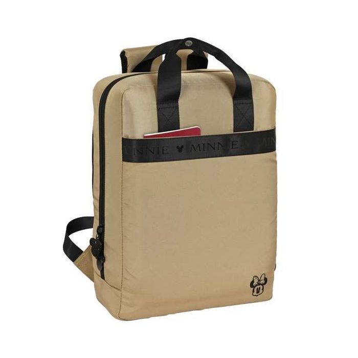 Mochila para Portátil Minnie Mouse Beige 13,3'' 10