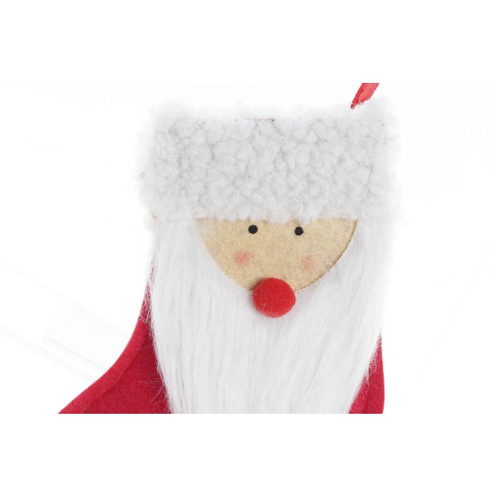 Decoracion Colgante Navidad Tradicional DKD Home Decor Rojo Blanco 1 x 16 x 20 cm (12 Unidades) 1