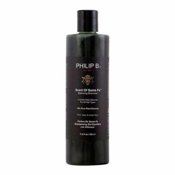 Philip B SCENT OF SANTA FE Champú Equilibrante Hidratante Desenredante Purificante para Cuero Cabelludo Graso y Cabello Teñido 350 ml