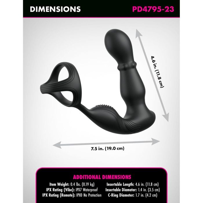 Vibrador anal Pipedream Anal Fantasy Elite Negro 2