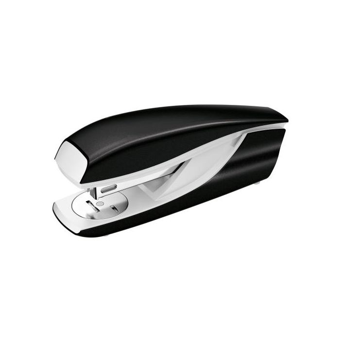 Petrus Grapadora de Sobremesa 635 Negra Metalizada, 30 Hojas, Metálica, Grapas 22/6, 24/6, 26/6