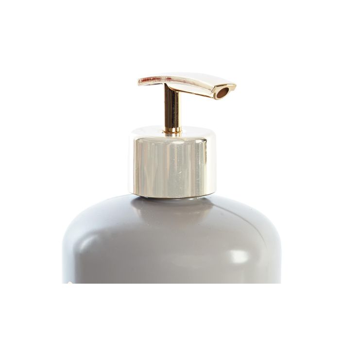 DKD Home Decor Dosificador Rosa Beige Cristal y ABS 8 x 14 x 8 cm Capacidad 450ml (12 Unidades) 2