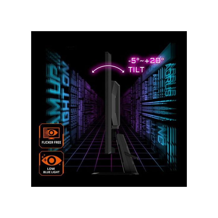 Gigabyte GS27U Monitor Gaming 27" UHD 3840x2160 160Hz 1ms HDR400 IPS HDMI 2.1 DisplayPort 1.4 10