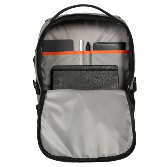 Targus Terra EcoSmart Mochila para portátil de hasta 16" (40,6 cm) Gris. Diseño unisex con compartimento para tablet, fabricada con materiales reciclados. 3