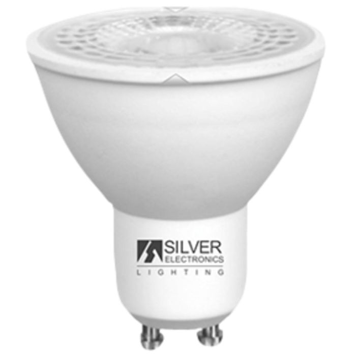 Silver Bombilla Led Eco Dicroica GU10 8W Equivalente 60W Luz Cálida 3000K