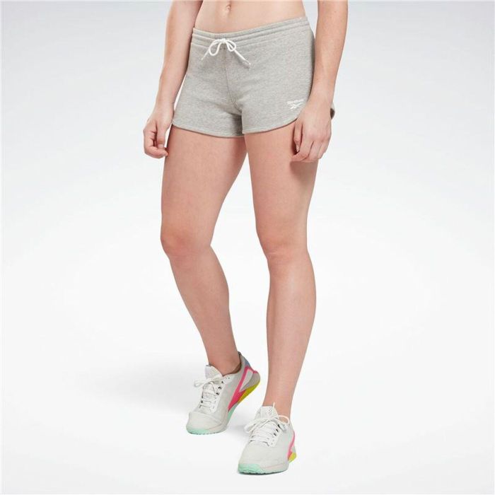 Pantalón Corto Deportivo Reebok Identity French Terry Short Gris 8