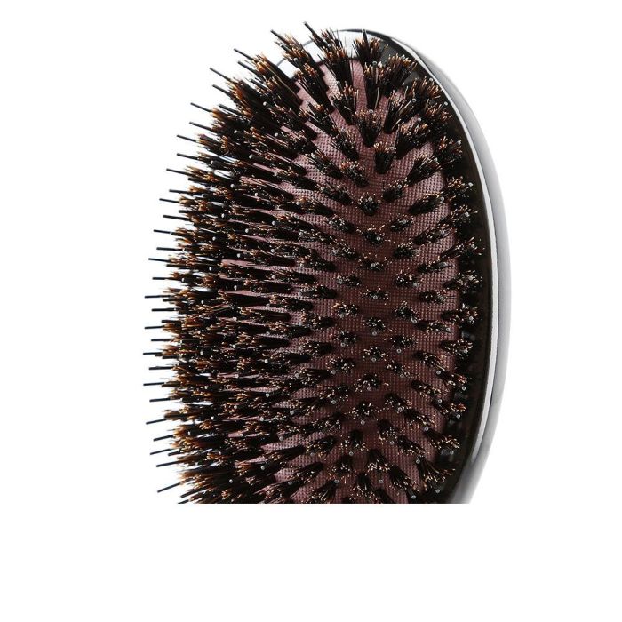 Lussoni Cepillo de Pelo Ovalado de Madera Natural Style - Cerdas Mixtas y Cojín Neumático, 1 Unidad 1