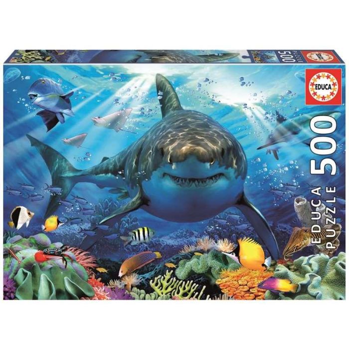 Puzzle 500 piezas gran tiburón blanco 3 Puzzle 500 piezas gran tiburón blanco 3