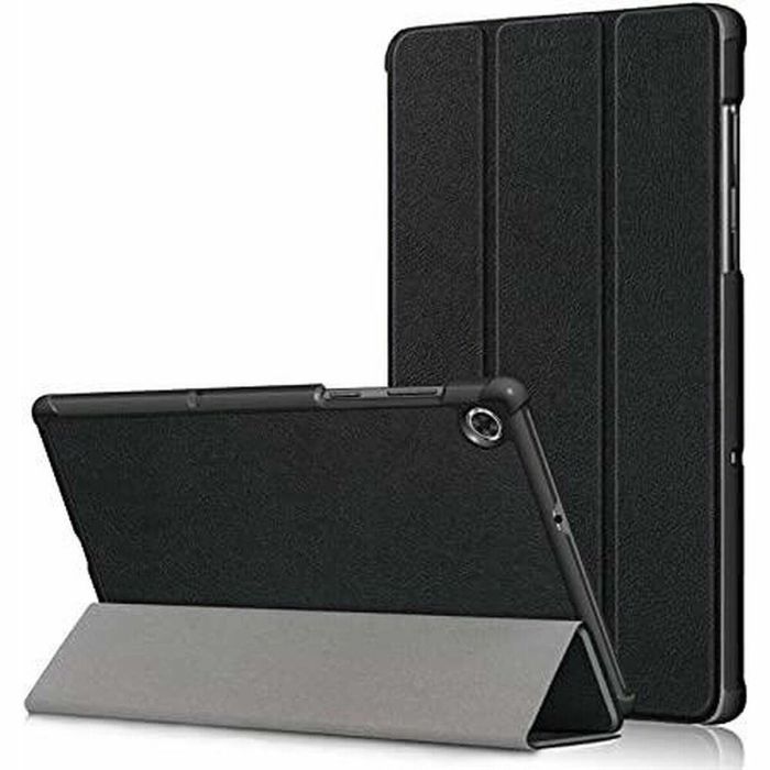 Maillon Technologique MTFUNDM10FHDBLK Funda Folio para Tablet Lenovo M10 X606F/X 10.3" Negra de Tela con Stand y Cierre Magnético, Protección Rayones y Polvo