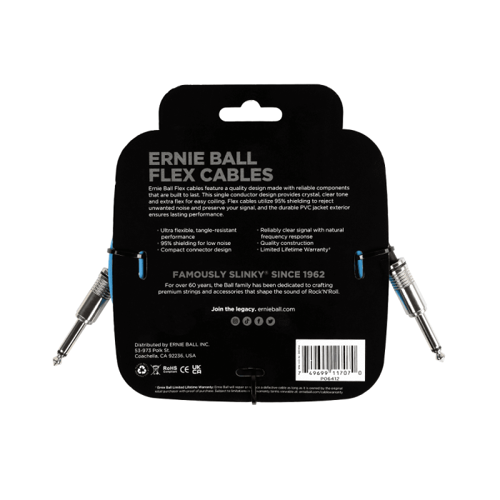 Cable Eb Instrumento Flex Jack-Jack Ss 3 M - Azul 1 Cable Eb Instrumento Flex Jack-Jack Ss 3 M - Azul 1