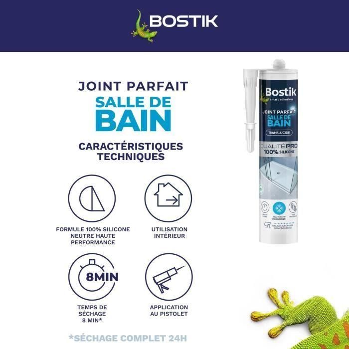 Bostik BOS3549212486419 Sellador de Silicona Perfect Joint Antimoho Transparente para Baño y Cocina 280 ml 2 Bostik BOS3549212486419 Sellador de Silicona Perfect Joint Antimoho Transparente para Baño y Cocina 280 ml 2