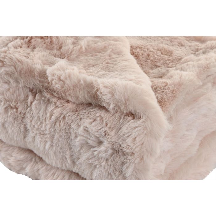 Manta Urban DKD Home Decor Rosa Palo 170 x 130 cm (2 Unidades) 1 Manta Urban DKD Home Decor Rosa Palo 170 x 130 cm (2 Unidades) 1
