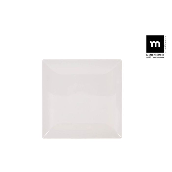 La Mediterranea Plato Llano Ivory Brillo 26.5 cm Colección Elite (6 Unidades)