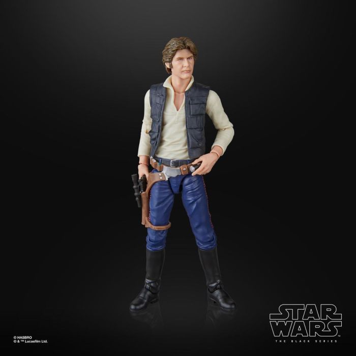 HASBRO Figura Han Solo Star Wars Una Nueva Esperanza The Black Series 15cm Articulada con Accesorios 5