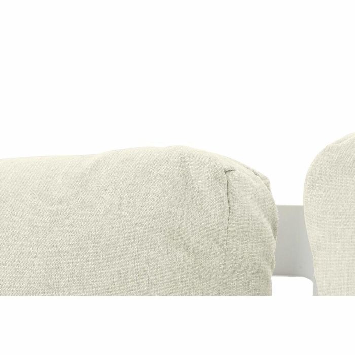 Sofa Terraza Y Jardin DKD Home Decor Blanco Beige 212 x 86 x 212 cm Set de 4 1