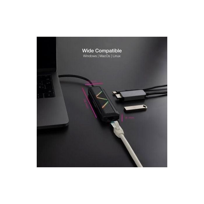 Docking USB Tipo-C Nanocable 10.16.0501/ 2xUSB/ 1xUSB Tipo-C PD/ 1xHDMI/ 1xRJ45/ Negro 3 Docking USB Tipo-C Nanocable 10.16.0501/ 2xUSB/ 1xUSB Tipo-C PD/ 1xHDMI/ 1xRJ45/ Negro 3