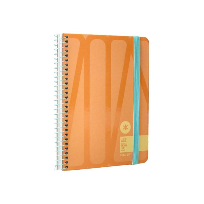 Agenda Espiral Antartik Bold A6 2025 Semana Vista Colores Surtidos Azul Y Melocoton Papel De 80 gr 8 unidades 4