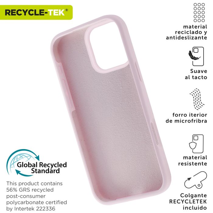 Muvit Funda Liquid Silicone para Apple, Eco con Certificado GRS, Suave y Antideslizante 1