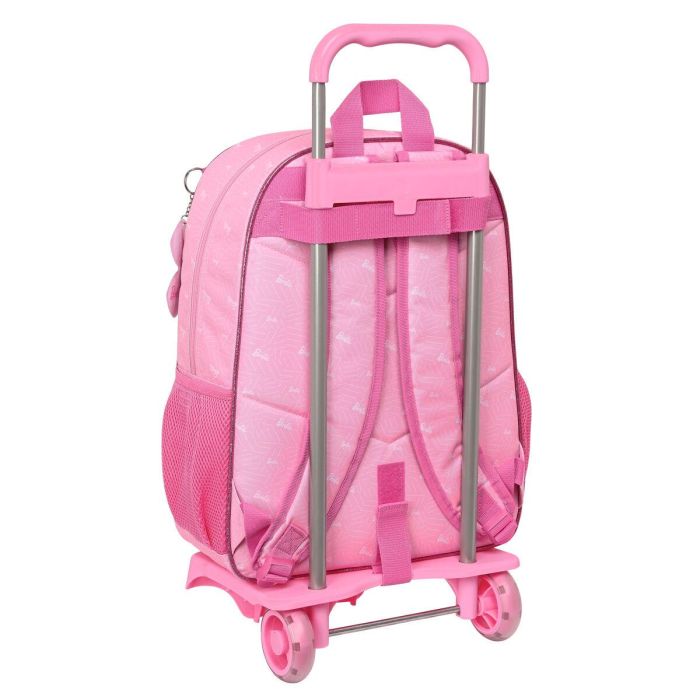 Mochila Escolar con Ruedas Barbie Girl Rosa 33 x 42 x 14 cm 1