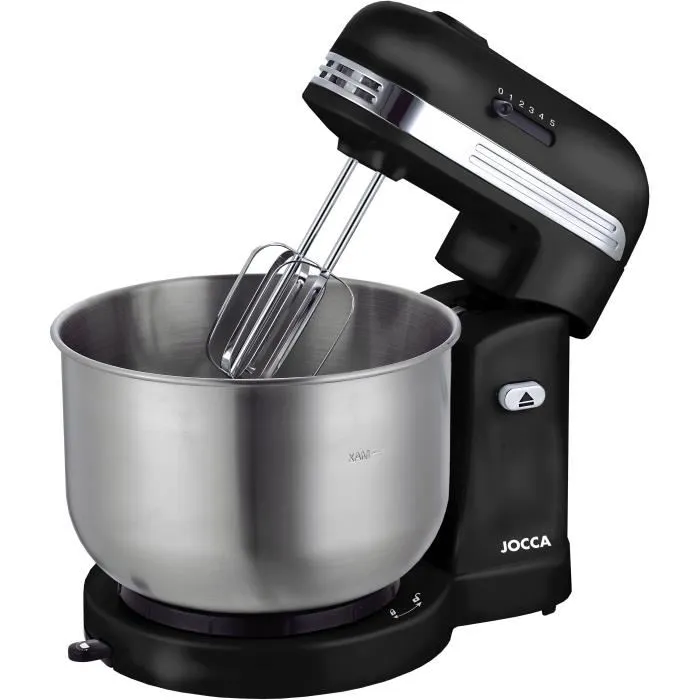 Jocca Procesador de alimentos JOC8435253575807, Recipiente Acero Inoxidable 3.5L, 5 Velocidades, Negro y Gris 4