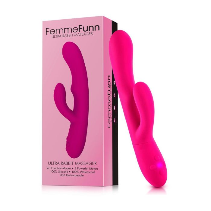 Vibrador Doble Estimulación FemmeFunn Ultra Rabbit Rosa 1