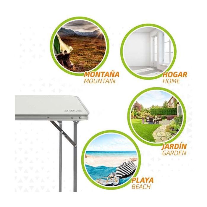 Mesa Plegable Aktive 80 x 70 x 60 cm 11