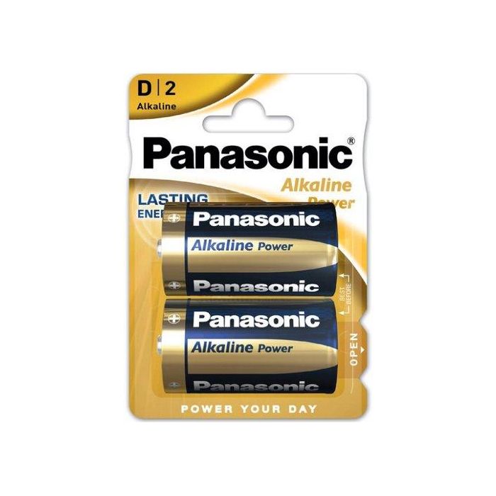 Panasonic Pila Alkalina Bronze D - LR20 1,5V Blister 2 Uds Ø34,2x61,5mm